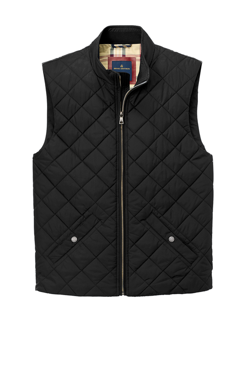 Brooks Brothers Quilted Vest BB18602 in Deep Black
